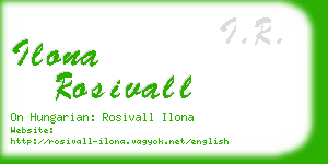ilona rosivall business card